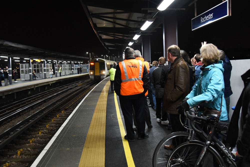 Rochester Railway Station First Train 2015