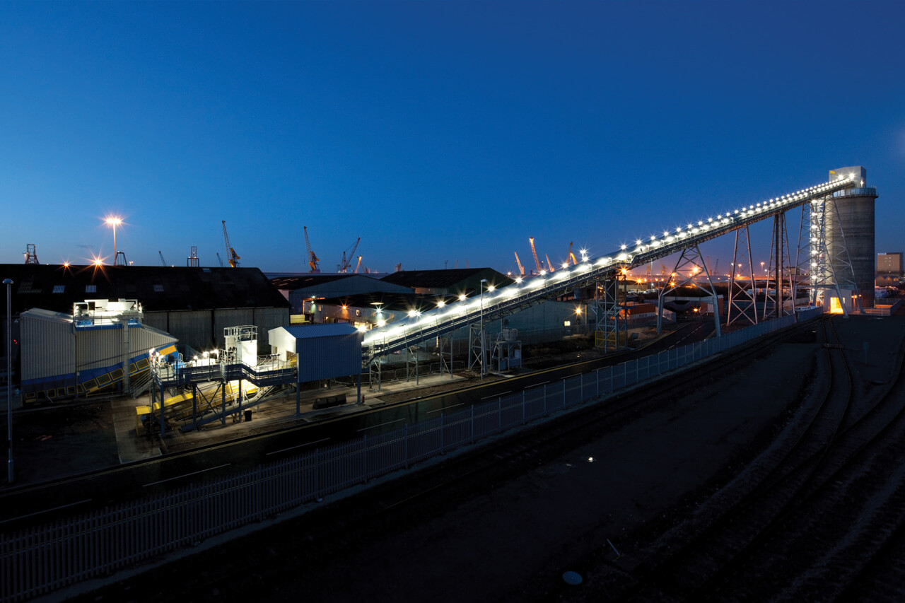Queen Elizabeth Dock, Hull Rail Loading of biomass facility for Drax