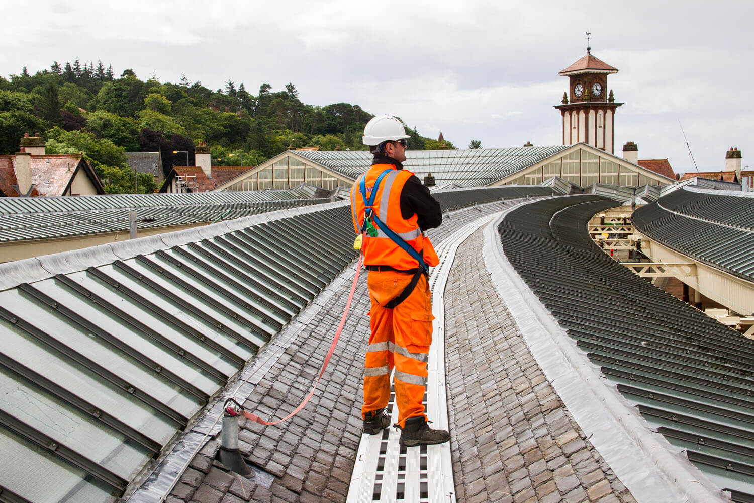 Wemyss Bay Station Roof Access and Spencer Group Employee