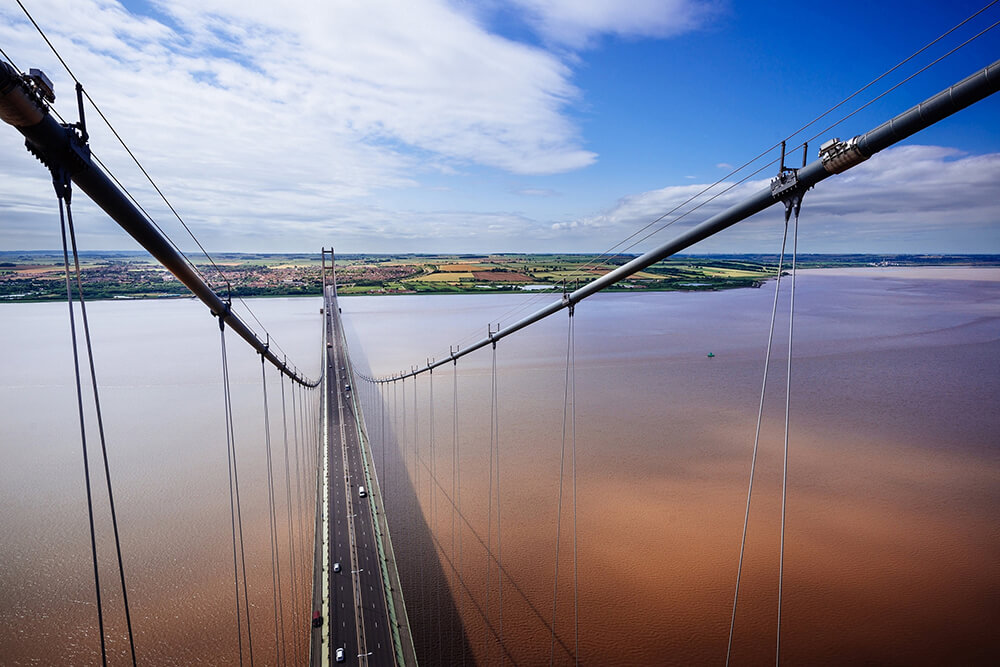 Humber Bridge views from the North Tower